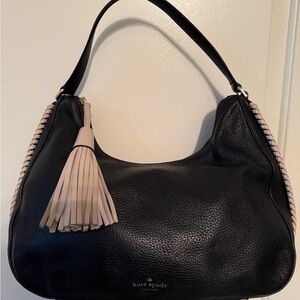 Kate Spade Black and Cream Hobo Bag